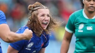 <p>France's Pauline Bourdon Sansus celebrates. Pic: ©INPHO/Dan Sheridan</p>