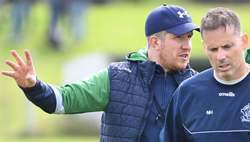 Doheny's manager Declan O'Dwyer against O'Donovan Rossa uring the McCarthy Insurance Group Senior A FC at Drimoleague. Picture; Eddie O'Hare