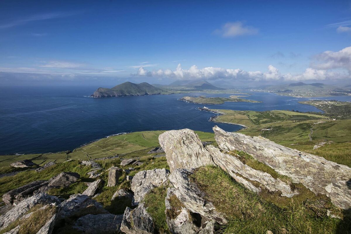 The stunning view from Geokaun Mountain, Valentia Island, Co Kerry. 