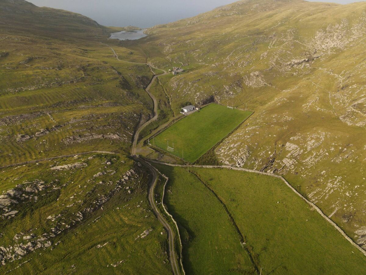 The football pitch at Inishturk Island, Co Mayo. 