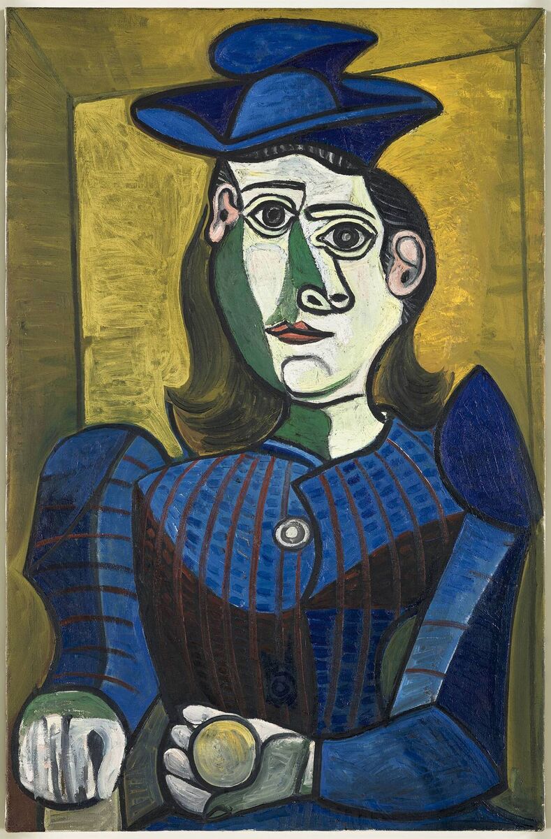 Picasso, 'Bust of a Woman with a Blue Hat'.
