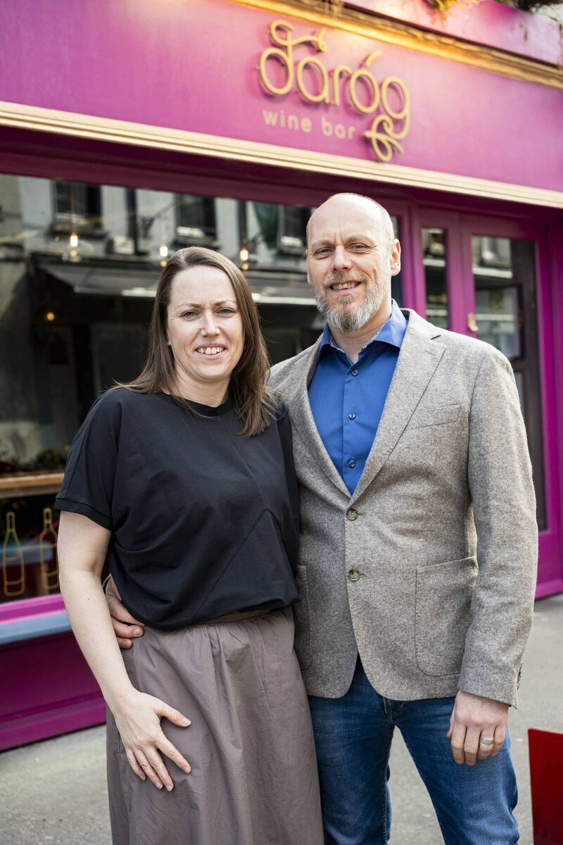 Zsolt and Edel Lukács. owners of Daróg Wine Bar, Galway. 