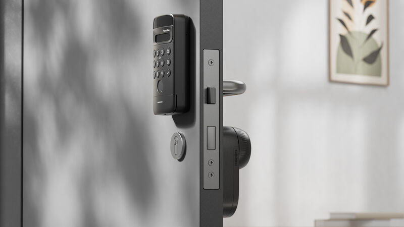 Keypad Vision with 3D facial recognition makes unlocking fast, private and secure. Picture: SwitchBot. Keypad Vision with 3D facial recognition makes unlocking fast, private and secure. Picture: SwitchBot.