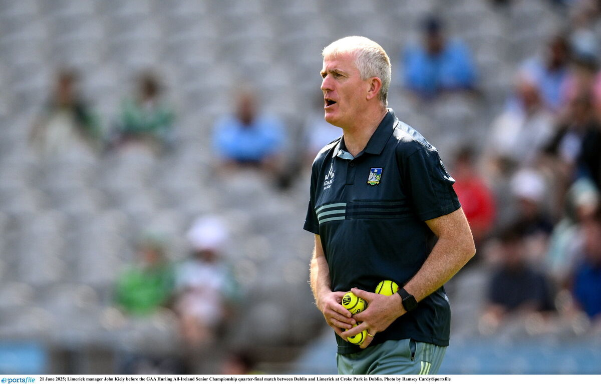 Limerick manager John Kiely. Picture: Ramsey Cardy/Sportsfile