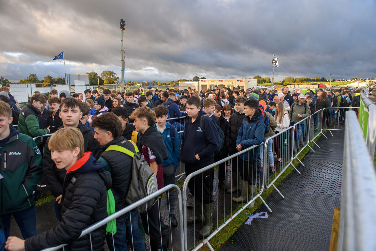 One of the many queue's of people waiting to access the 2025 National Ploughing Championships in Screggan, Co Offaly. Picture Dan Linehan One of the many queue's of people waiting to access the 2025 National Ploughing Championships in Screggan, Co Offaly. Picture Dan Linehan