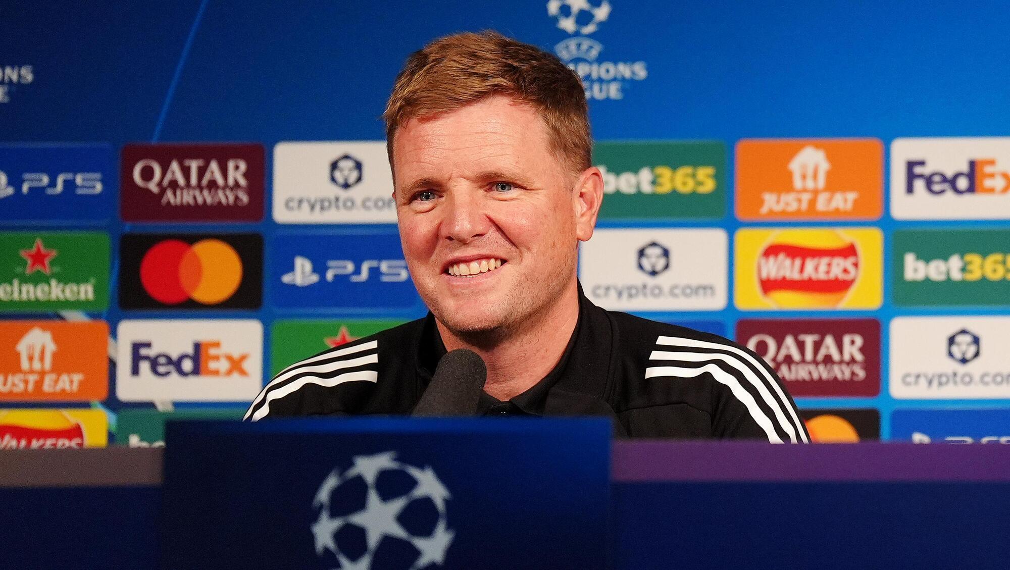 Eddie Howe wants Newcastle to make their mark on Champions League after failing in previous campaign