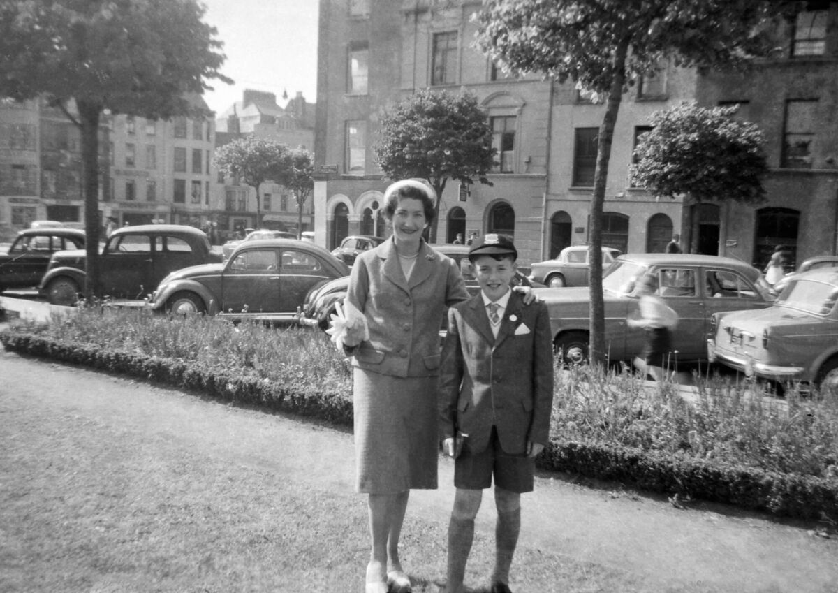 Rory Gallagher and his mother Monica on his confirmation day at the South Mall in Cork. Picture courtesy of the Gallagher family Rory Gallagher and his mother Monica on his confirmation day at the South Mall in Cork. Picture courtesy of the Gallagher family