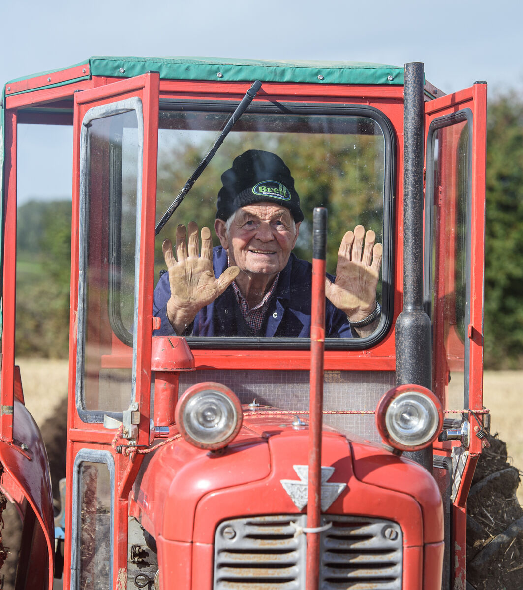 John O'Brien from Tipperary who took part in the vintage 2 Furrow Mounted plough class on the second day at the Ploughing. Picture: Dan Linehan John O'Brien from Tipperary who took part in the vintage 2 Furrow Mounted plough class on the second day at the Ploughing. Picture: Dan Linehan