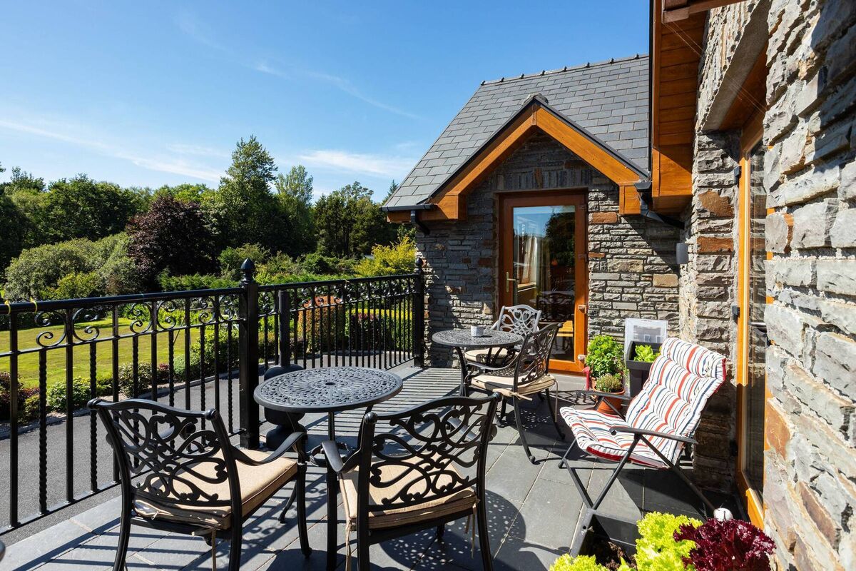 Suntrap balcony on the upper floor at Fairview