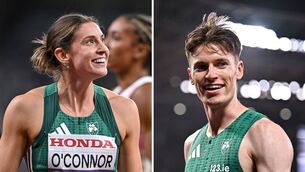 <p>HUNTING FOR MEDALS: Kate O'Connor is sitting in second place in the women's heptathlon and Cian McPhillips will run for a podium spot in the 800m finals. Irish eyes will be watching our two medal hopefuls on Saturay. </p>