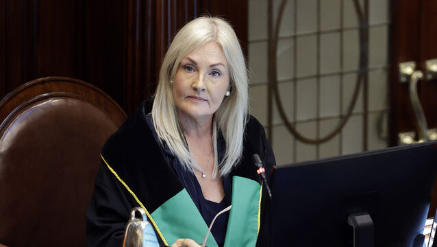 <p>Ceann Comhairle, Verona Murphy TD, in the Dáil chamber. Picture: PA</p>