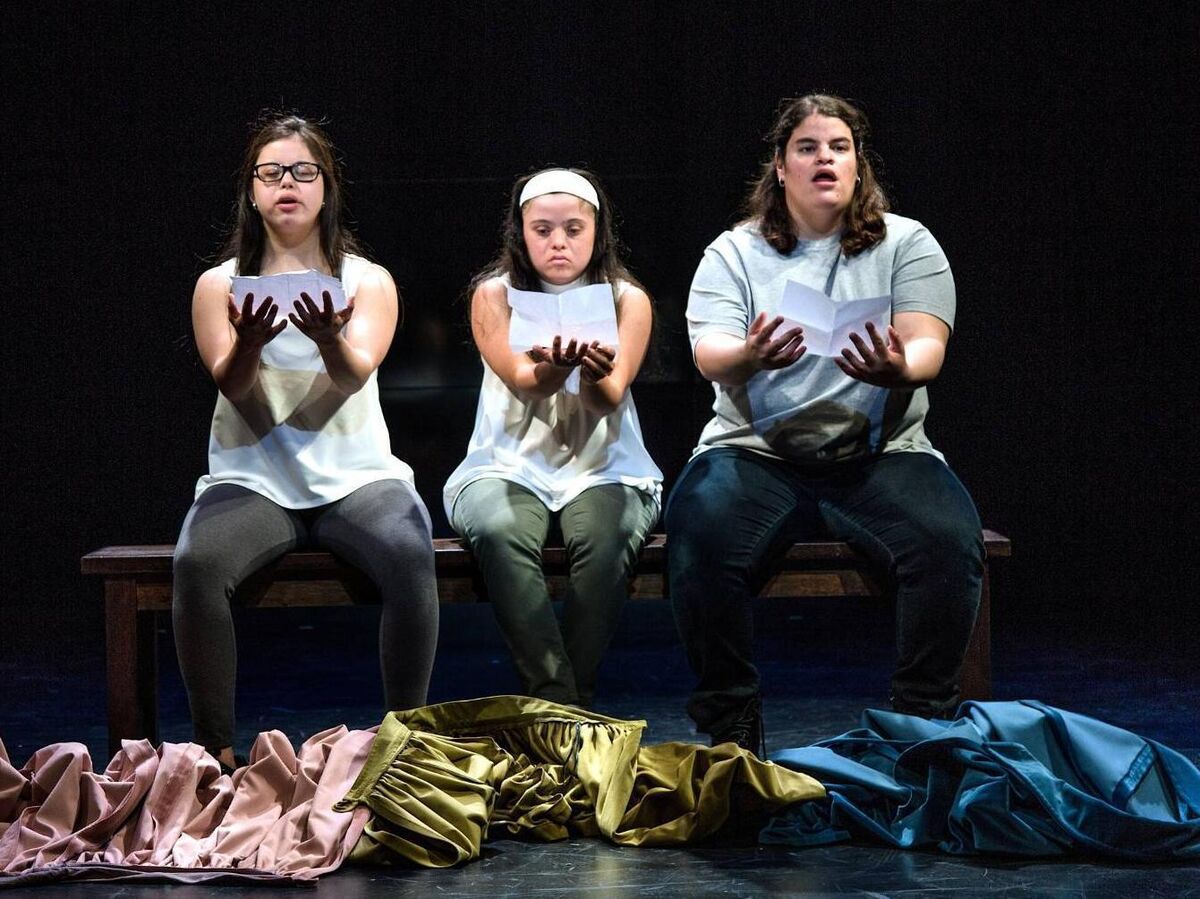 Hamlet is performed by actors with Down syndrome at Dublin Theatre Festival. Hamlet is performed by actors with Down syndrome at Dublin Theatre Festival.
