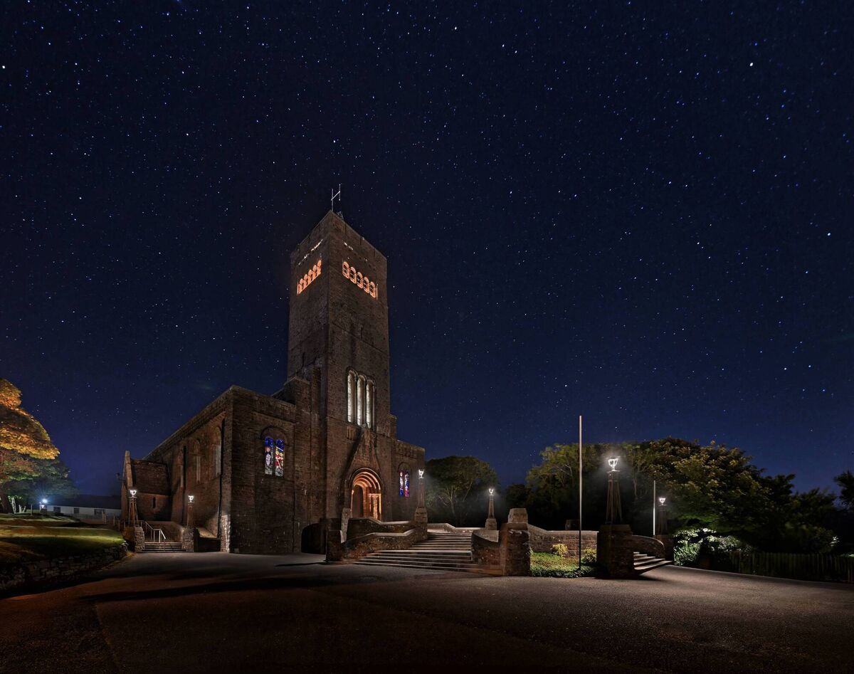 Newport church, taken after the light pollution was reduced where a sky full of stars can be clearly seen from the middle of town. Picture: Michael McLaughlin / Mayo Dark Sky