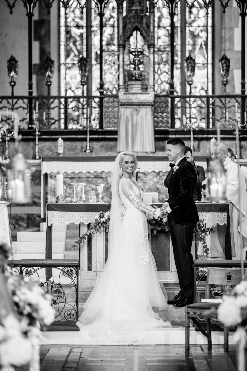 
                        Niamh deBrún and her husband TJ Reid on their wedding day.
                    