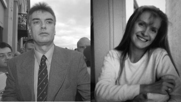 Ian Bailey and, right, Sophie Toscan du Plantier. 