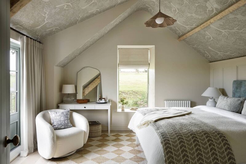 The master bedroom is a calm space.