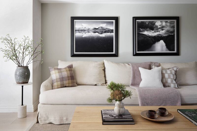 The living space is the heart of the home.