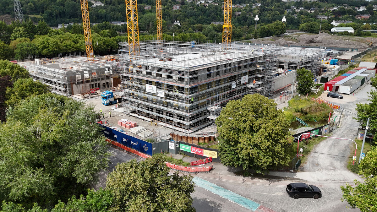 Glenveagh Homes development at Marquee Road / Monahan Road /Centre Park Road, beside Marina Park and close to SuperValu Pairc Ui Chaoimh under construction (file pic July 2025 by Larry Cummins)