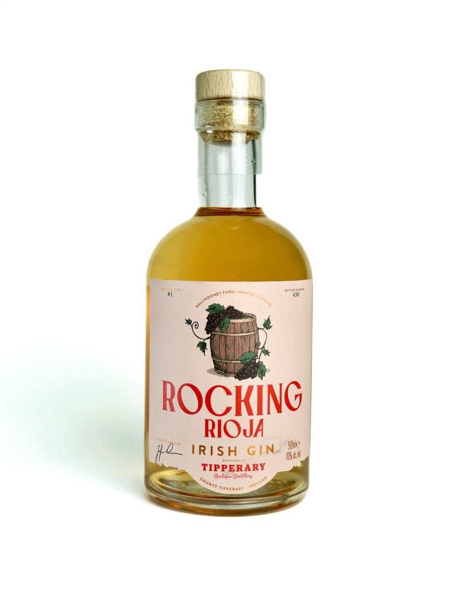 Rocking Rioja Single Cask Gin, Tipperary Distillery, 40% ABV, 500ml €50