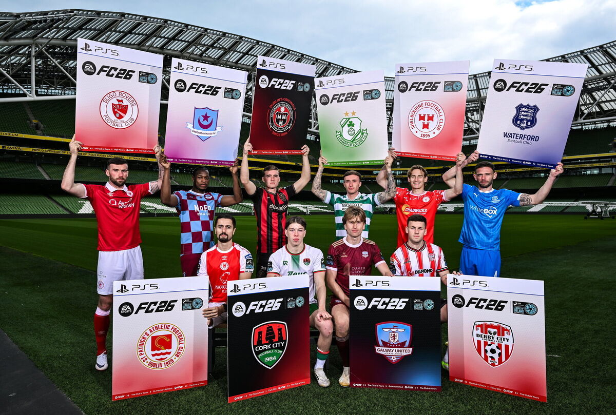 The Club is Yours as EA SPORTS FC announces the return of the League of Ireland and their club packs to EA SPORTS FC's Most Community-Driven Title FC 26. Pic: David Fitzgerald/Sportsfile The Club is Yours as EA SPORTS FC announces the return of the League of Ireland and their club packs to EA SPORTS FC's Most Community-Driven Title FC 26. Pic: David Fitzgerald/Sportsfile