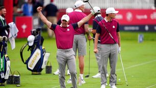 <p>Rory McIlroy of Team Europe during practice on the driving range at the Bethpage Black Course, Farmingdale, New York ahead of the 45th Ryder Cup. Pic: Mike Egerton/PA Wire.</p>