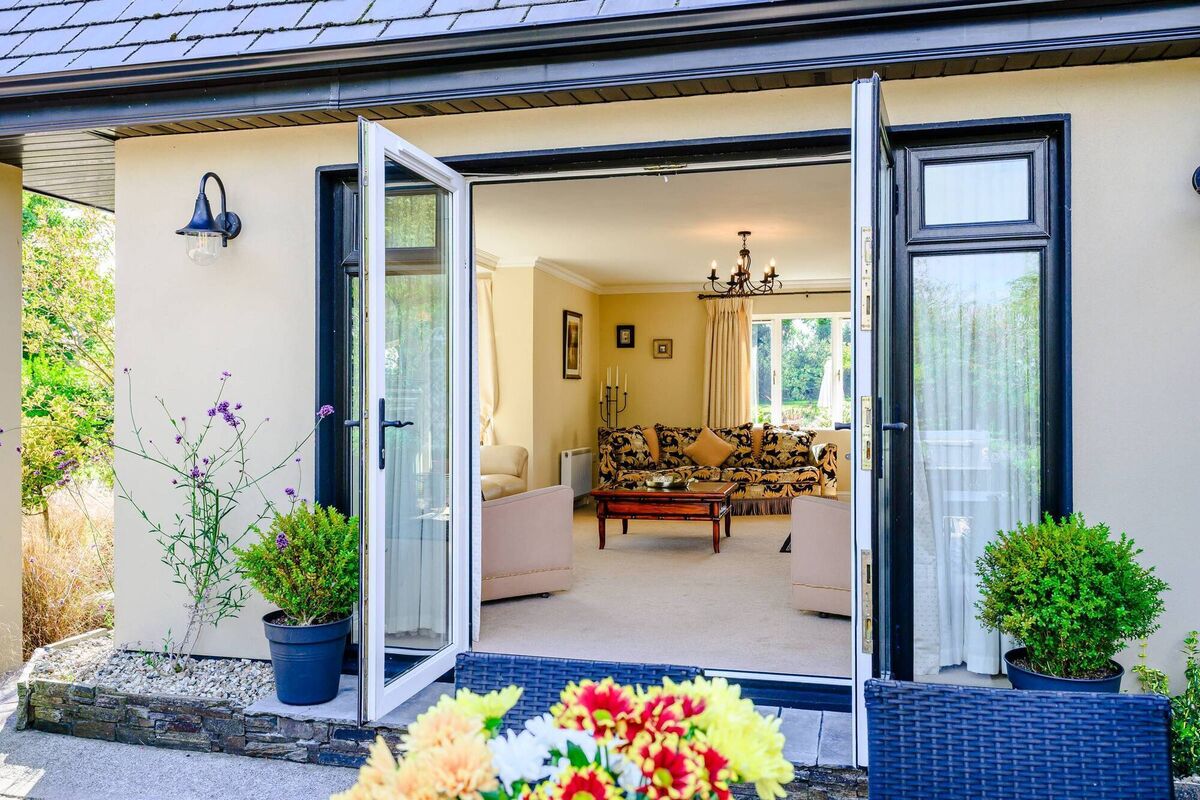 French doors to the patio French doors to the patio