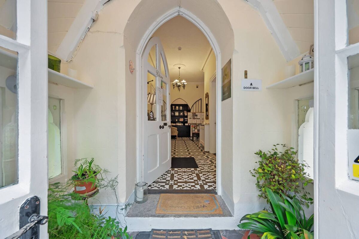 Gothic Revival porch