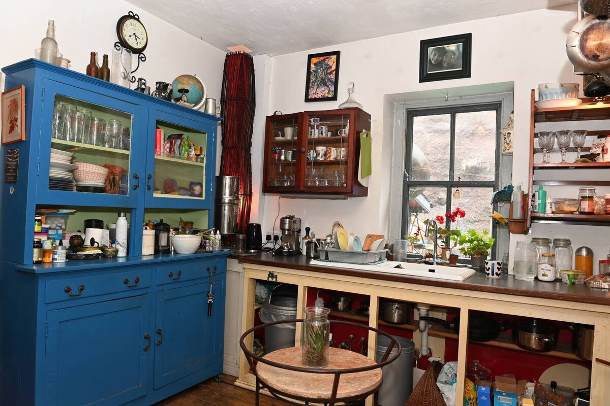 The kitchen in The Artist's House. 