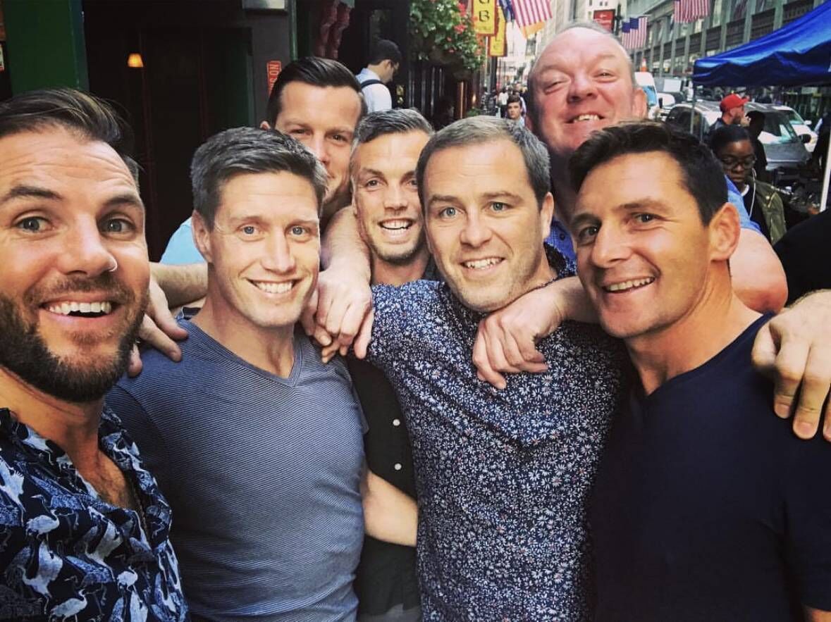Barry and Munster teammates in New York