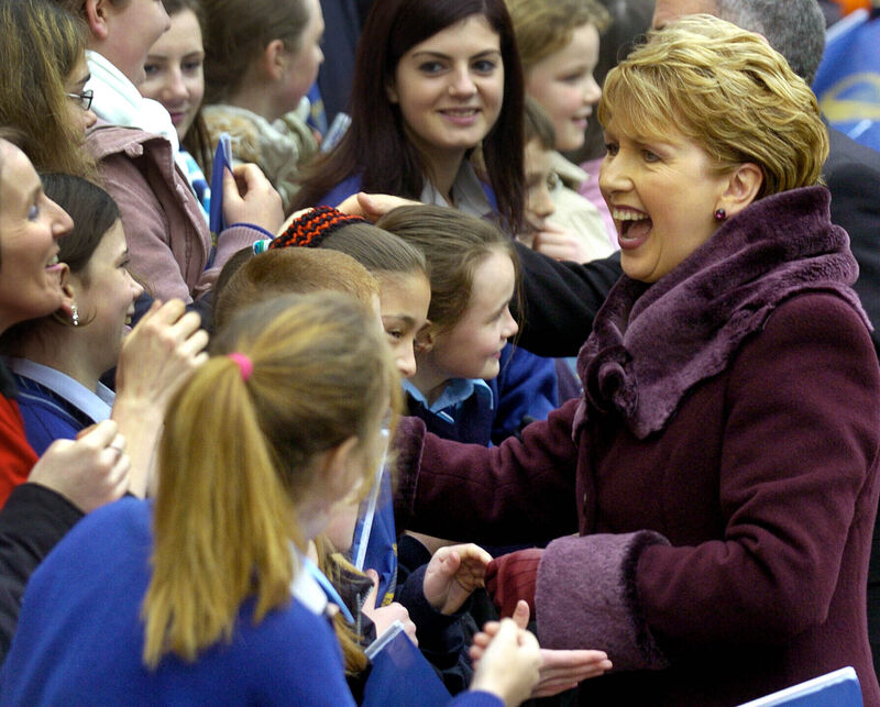Mary McAleese greeting people in the courtyard of Dublin Castle following her inauguration as president of Ireland for her second term in 2004. Irish Examiner Archive: Denis Minihane Mary McAleese greeting people in the courtyard of Dublin Castle following her inauguration as president of Ireland for her second term in 2004. Irish Examiner Archive: Denis Minihane