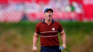 Rory McIlroy delivered an outstanding performance as Europe closed in on Ryder Cup glory in New York (Mike Egerton/PA)