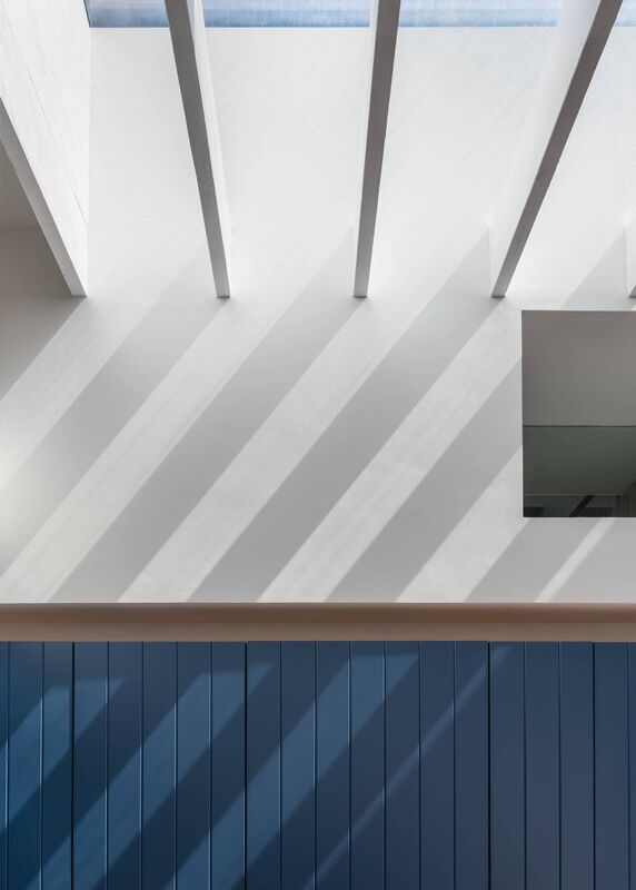 A new rooflight enhances the contemporary feel of the design.