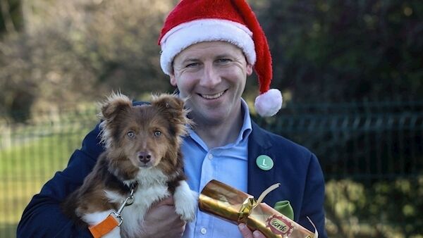 Graham Ross of Lottoland and Wilbur the puppy. Pic: Lorraine O’Sullivan Graham Ross of Lottoland and Wilbur the puppy. Pic: Lorraine O’Sullivan