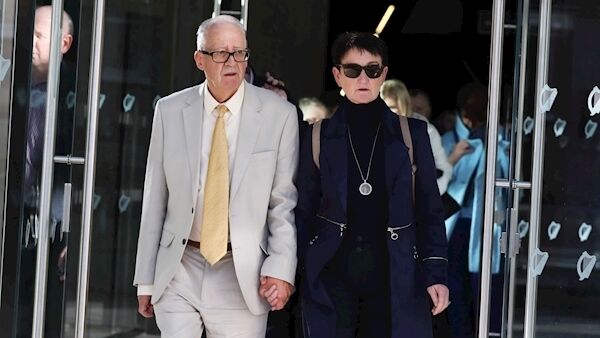 Pictured the parents of Ana Kriegel (L to R) Geraldine and Patrick Kriegal leaving the Criminal Courts of Justice in Dublin today. Photo: Leah Farrell/RollingNews.ie.