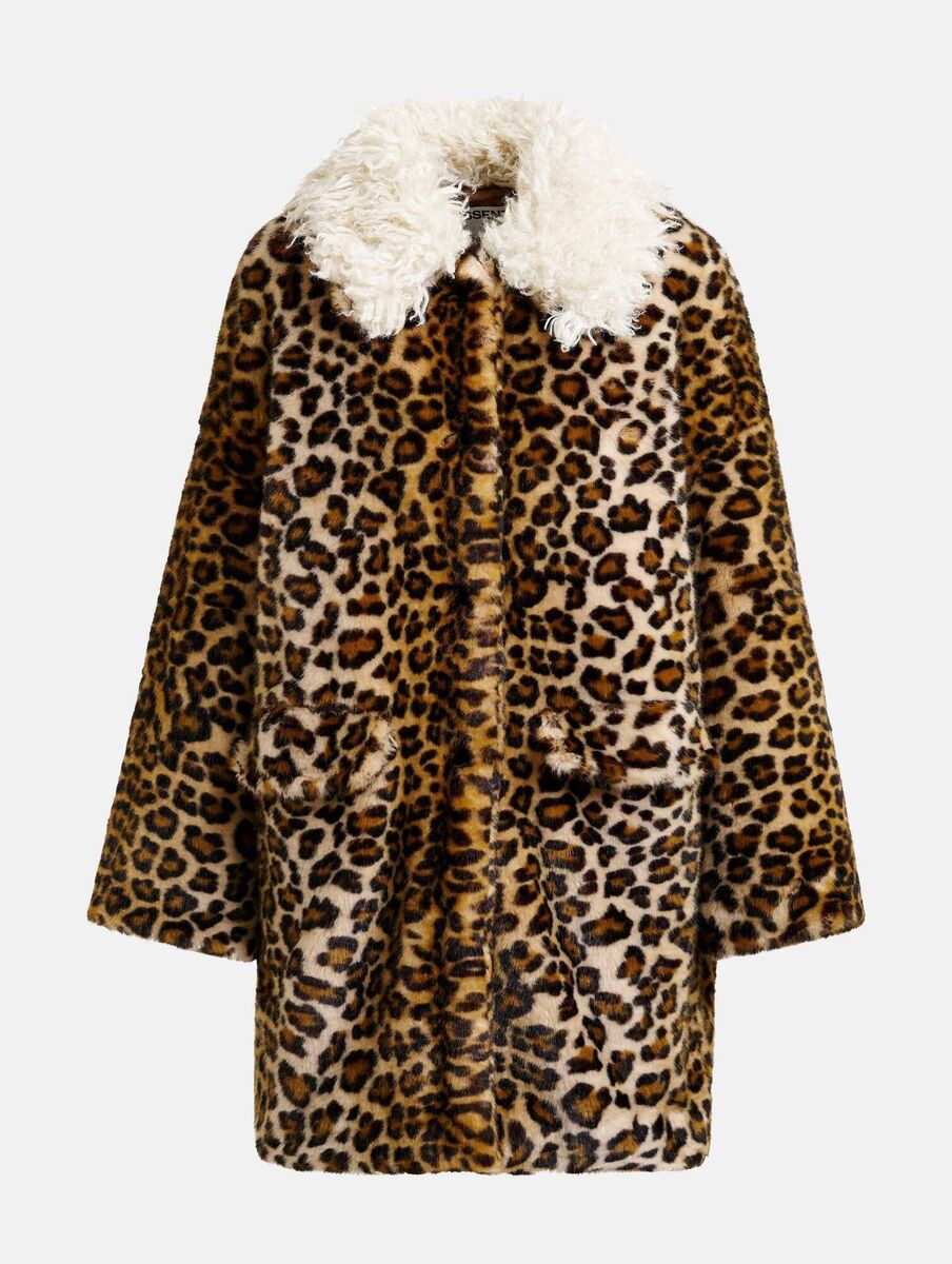 Faux fur leopard print coat, Essentiel Antwerp, €495