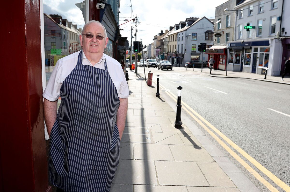  James Nolan, outside his butcher shop on Shandon Street. 'It’s great to see things are finally happening.' Picture: Jim Coughlan