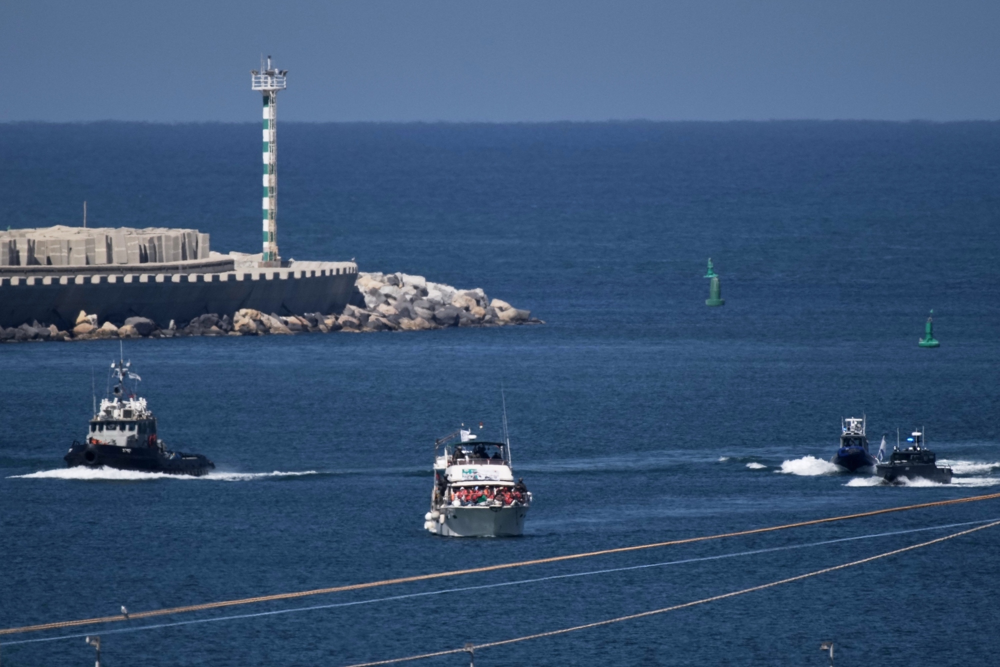 Israeli naval forces board vessels seeking to break Gaza blockade