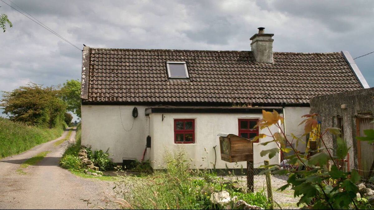 Before: The exterior of the house in Tuam, Co Galway, on RTÉ's Build Your Own Home.