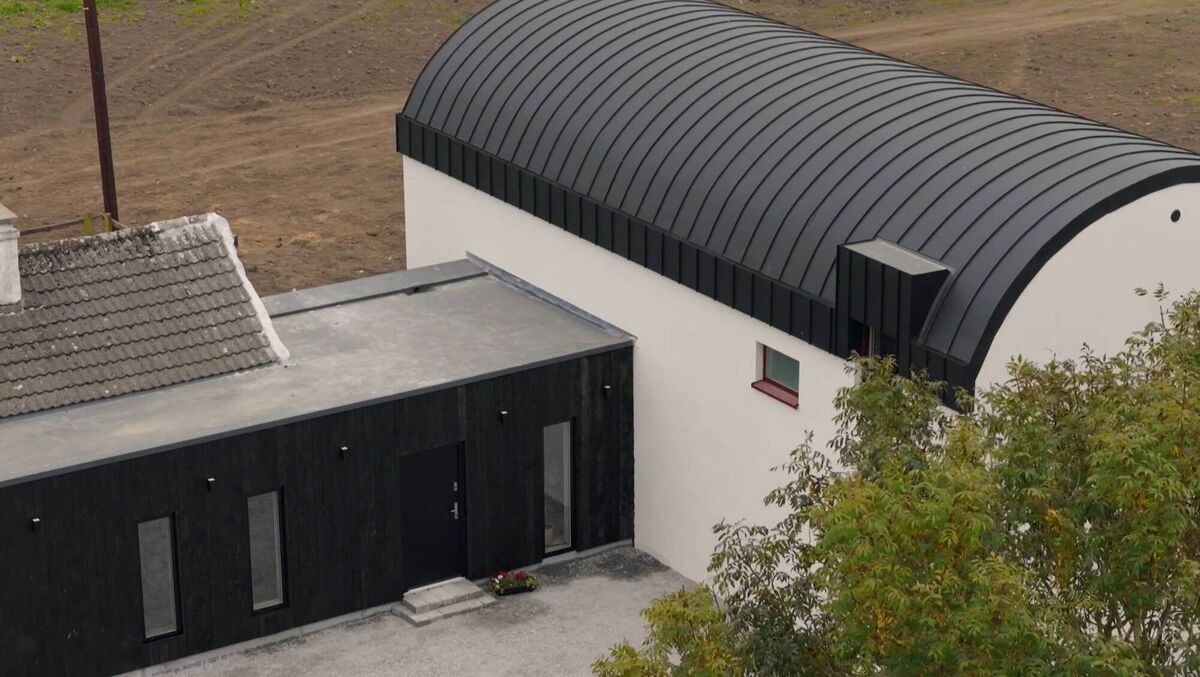 After: The house in Tuam, Co Galway, on RTÉ's Build Your Own Home.