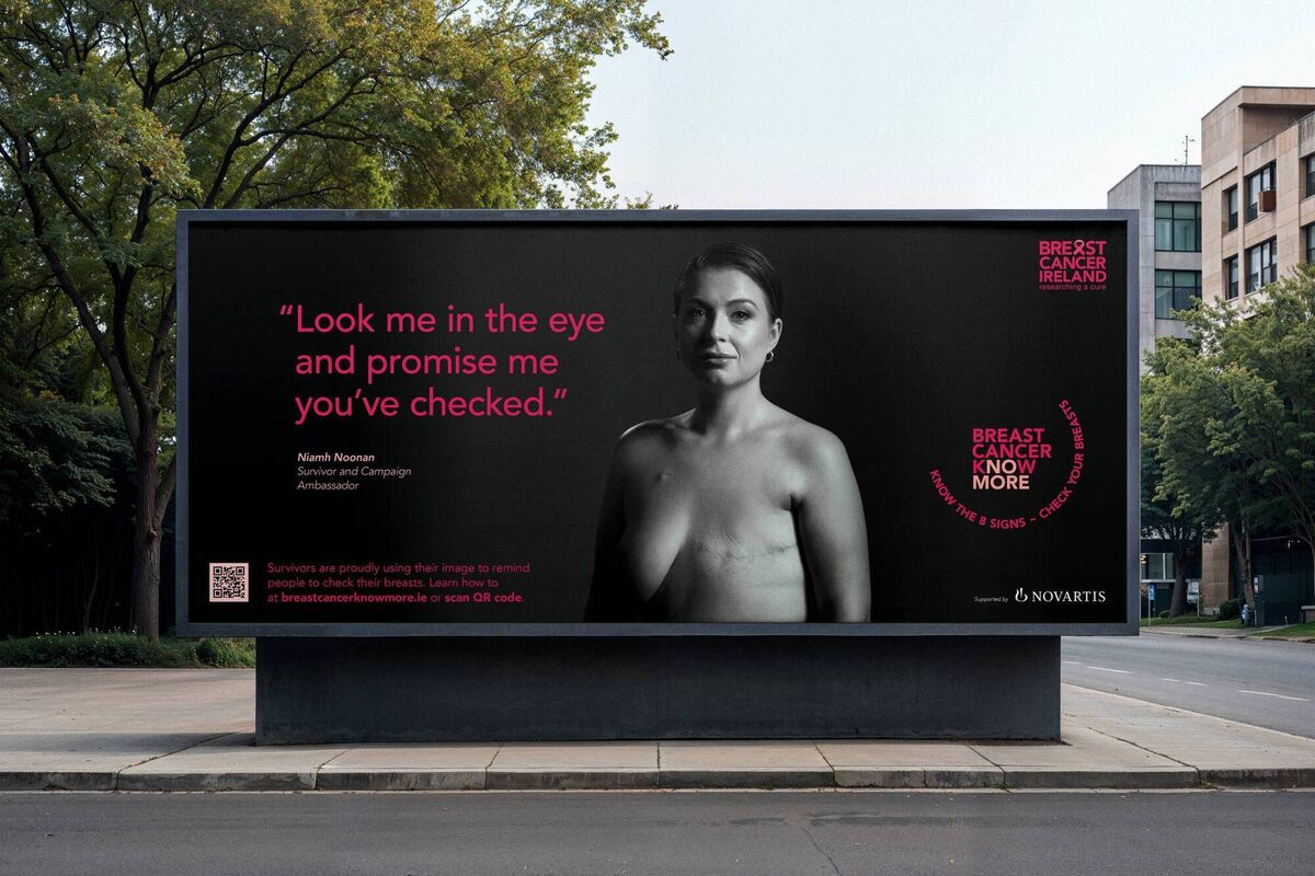Niamh Noonan features in a new Breast Cancer Ireland campaign. 