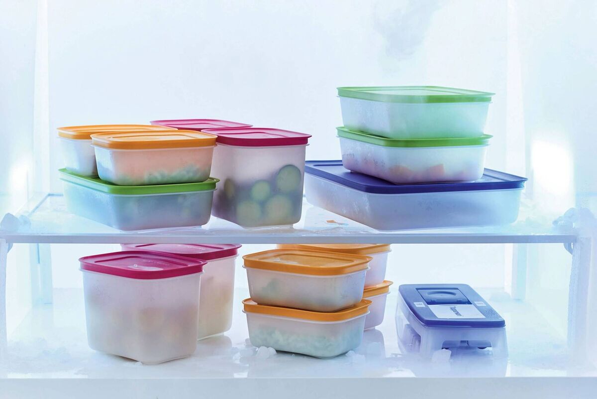 Plastic storage boxes are best bought new. Heritage brands like Tupperware are now detailed for 21st-century living and BPA-free.