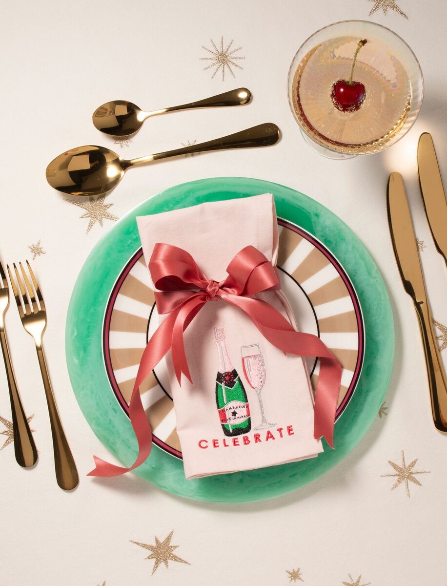 The Celebrate napkin. The Celebrate napkin.