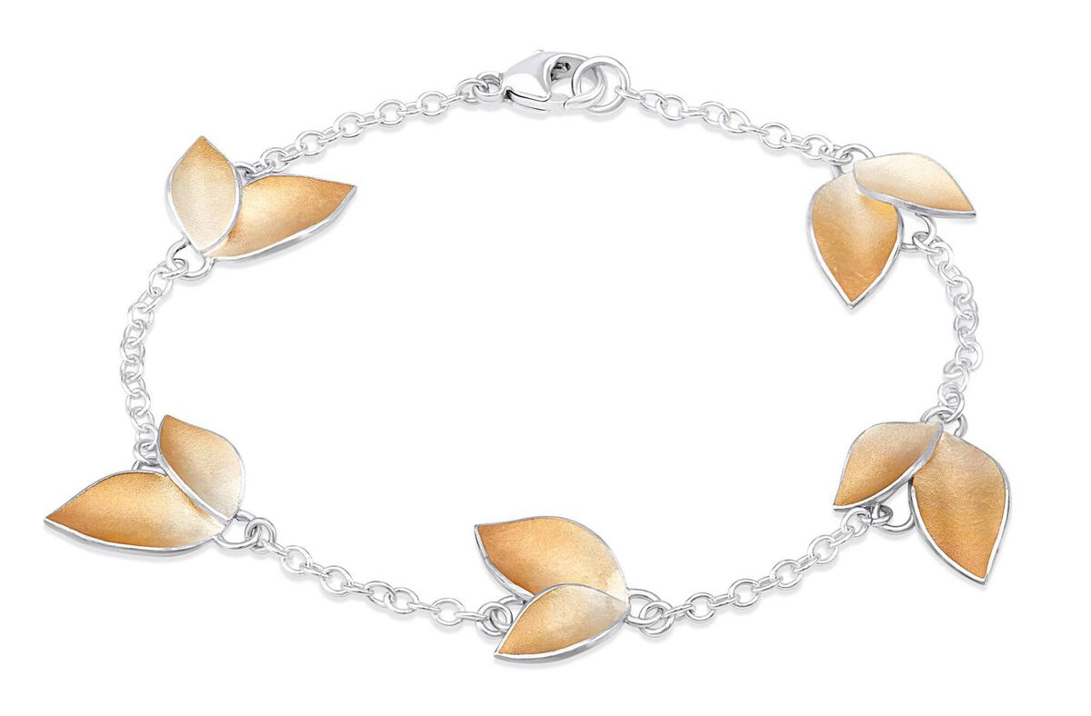 Autumn Leaves Bracelet, €194.76, Jill Graham Jewellery.