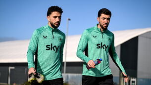 <p>Finn Azaz has yet to find form this season, both for Ireland, and his new club Southampton. Pic: Ben McShane/Sportsfile</p>