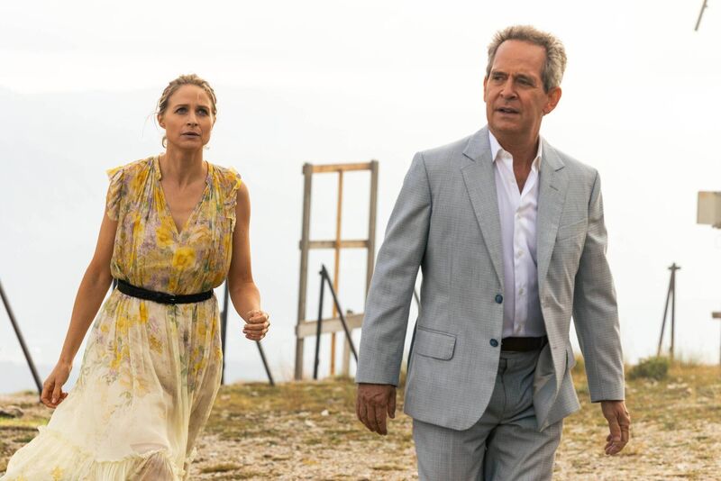 Niamh Algar and Tom Hollander in The Iris Affair. Niamh Algar and Tom Hollander in The Iris Affair.