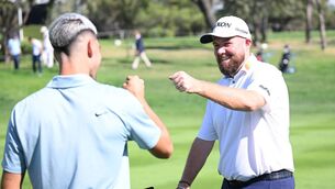 <p>Shane Lowry played the pro-am at the Spanish Open with world number one ranked tennis player Carlos Alcaraz. Pic: Stuart Franklin/Getty Images</p>