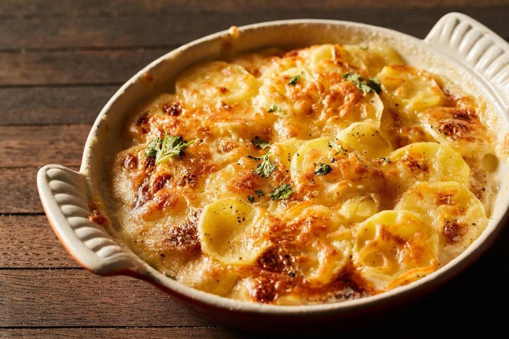 Gratin of Potato and Mushroom
