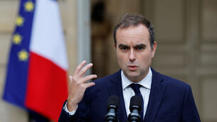 Sebastien Lecornu said in a statement on social networks that he accepted the new job offer out of ‘duty’ (Stephanie Lecocq, Pool via AP)