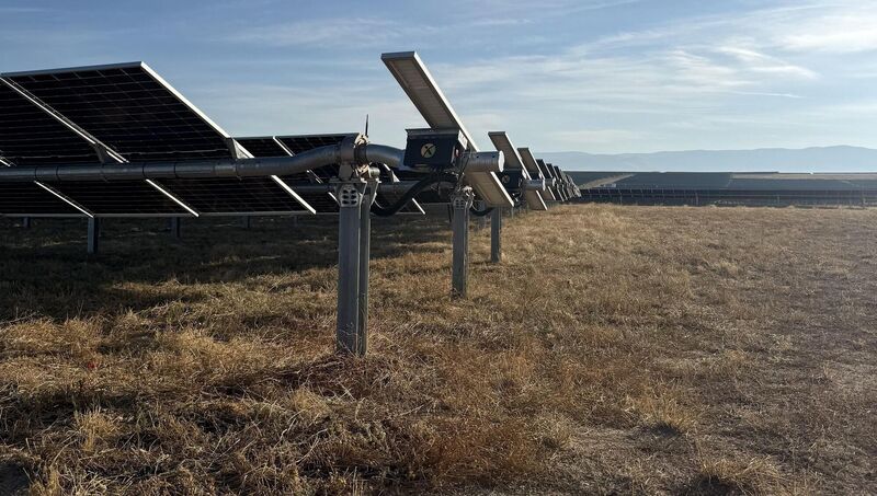 The Castano solar farm outside the Spanish city of Segovia can power around 76,500 households. Picture:Rebecca Speare-Cole/PA Wire