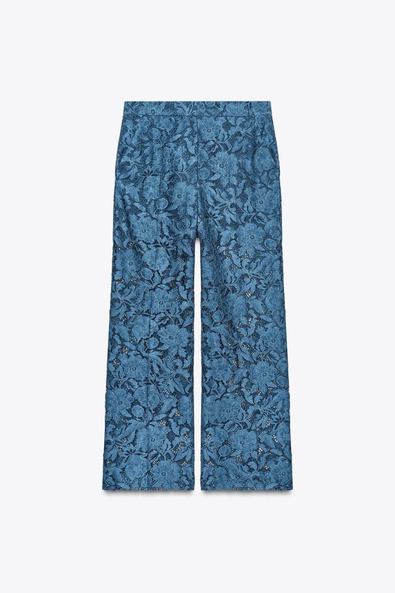 Fashion Cropped Lace Trousers, €45.95, Zara. Fashion Cropped Lace Trousers, €45.95, Zara.